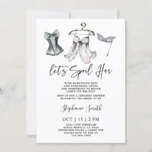 Invitation Bachelorette Lingerie Fête des mariées