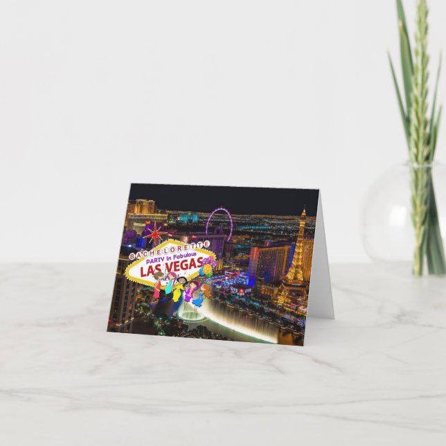 Invitation Bachelorette Party à Las Vegas (Devant)