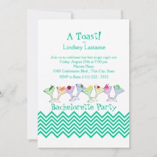 Invitation Bachelorette Party, Martini Parade