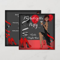 Bachelorette Party Rouge Noir Chaussure Haut talon