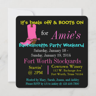 INVITATION BACHELORETTE PARTY WEEKEND INVITE