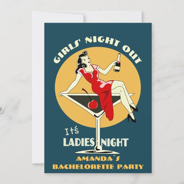 Invitation Bachelorette personnalisée (Devant)