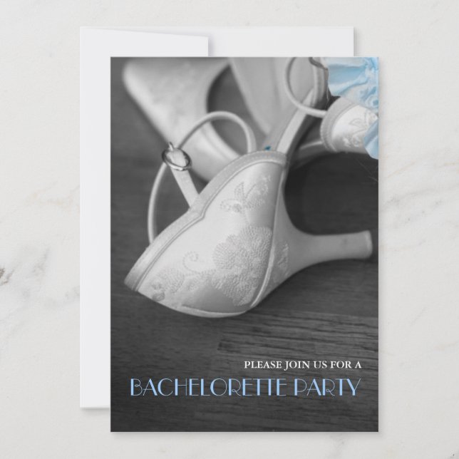 Invitation Bachelorette photo de mariage élégante (Devant)