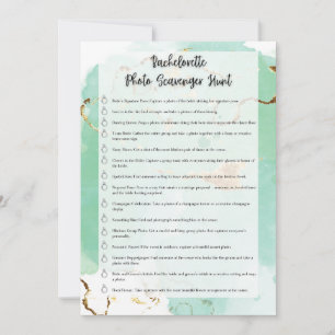 Invitation Bachelorette Photo Scavenger Chasse