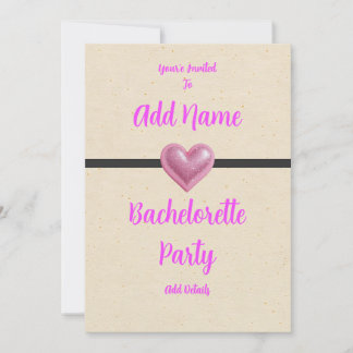 Invitation Bachelorette rose