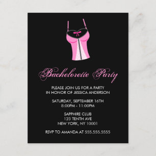 Invitation Bachelorette rose