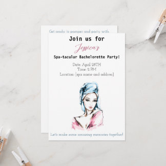 Invitation Bachelorette Spa