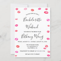Bachelorette Week-end Itinéraire Kiss Lipstick