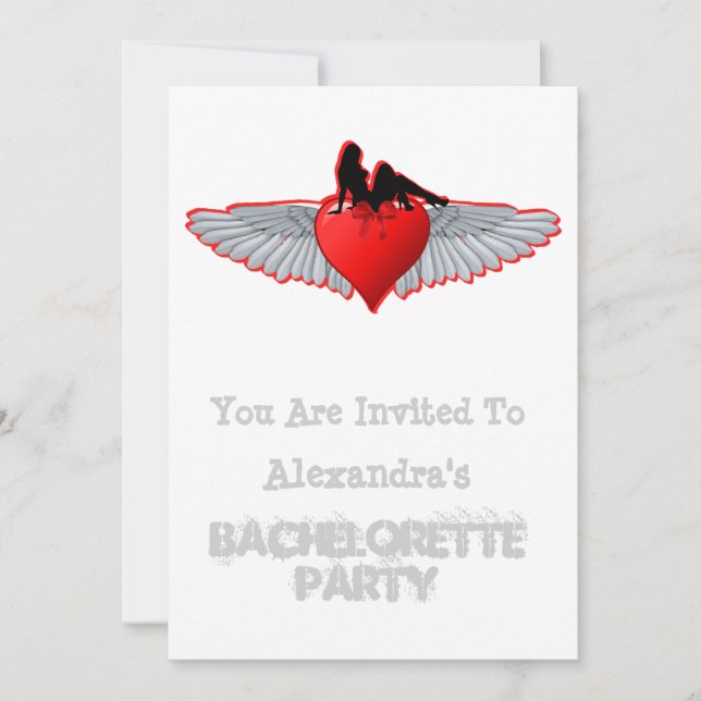 Invitation Bachelortie style rock tatouage Biker (Devant)