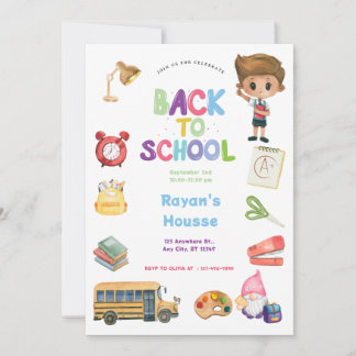 Invitation Back to School Party