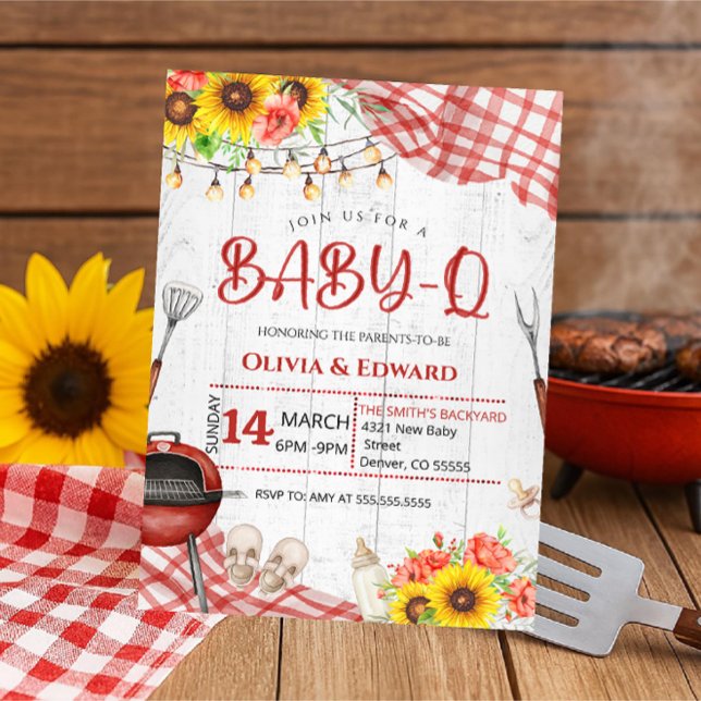 Invitation Backyard BBQ Baby Shower (Créateur téléchargé)
