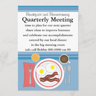 Invitation Bacon et OEufs toutes les entreprises