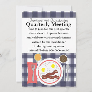 Invitation Bacon et OEufs toutes les entreprises