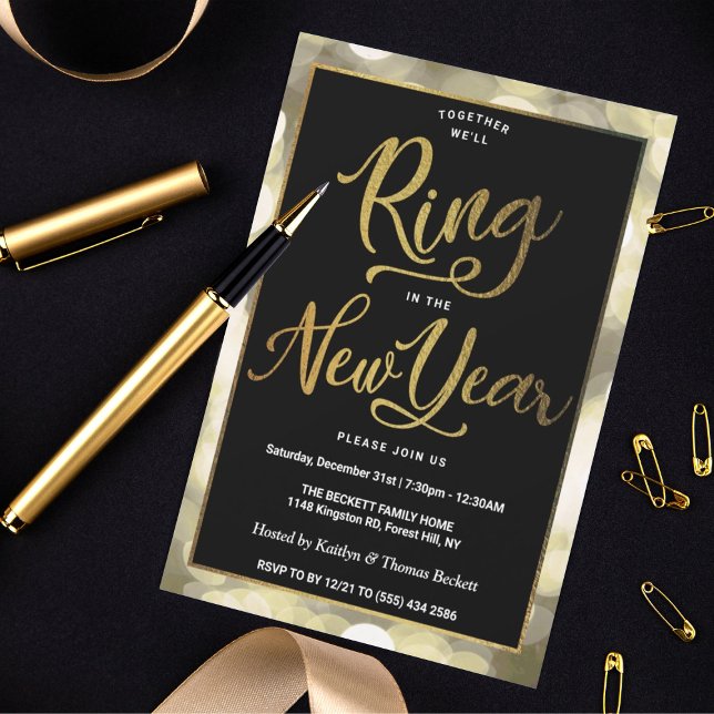 Invitation Bague Au Nouvel An | New Years Eve Party (Créateur téléchargé)
