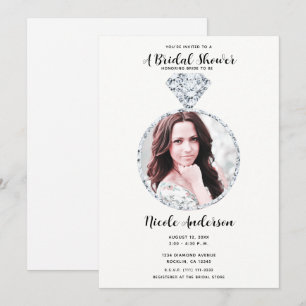 Invitation Bague de fiançailles de mariage diamant Shower Pho