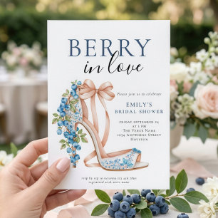 Invitation Baie Amoureuse Déversoir Bleuet Mariage
