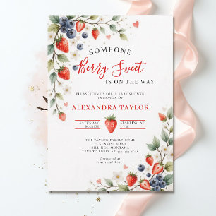 Invitation Baies Douces Vignes de Baies Jardin Baby Shower