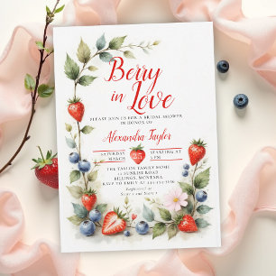 Invitation Baies en amour Jardin de baies Fête de mariage mod