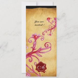 Invitation BAIES MAGIQUES  MONOGRAMME, sceau de vax