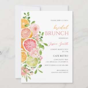 Invitation Baigne de mariage méditerranéen au citron