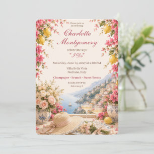 Invitation Baigneuse de la Côte d'Amalfi   Citron Méditerrané