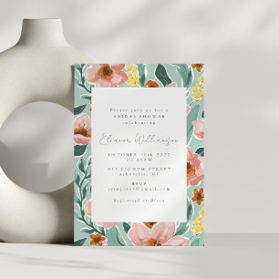 Invitation Baignez dans l'ambiance d'une Baby Shower Bohème a