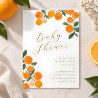 Bain de bébé aquarelle orange bohème fruits citriq