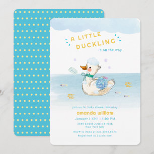 Invitation Bain de bébé petit canard Shower
