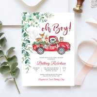 Bain de bébé Red Truck Woodland Boy