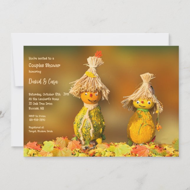 Invitation Bain de Couple aux Gourdes (Devant)