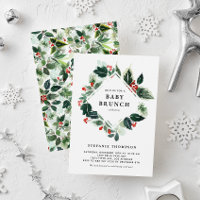 Bain d'hiver et verdure vierge Brunch pour bébé