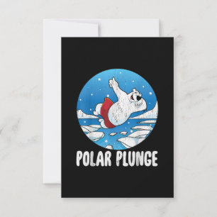 Invitation Bain d'hiver Polar Plunge Ice Jump Polar Ours Bain