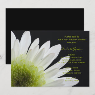 Invitation Baise blanche Black Post Mariage Brunch