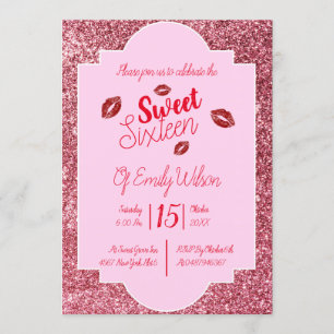 Invitation Baiser de sweet sixteen