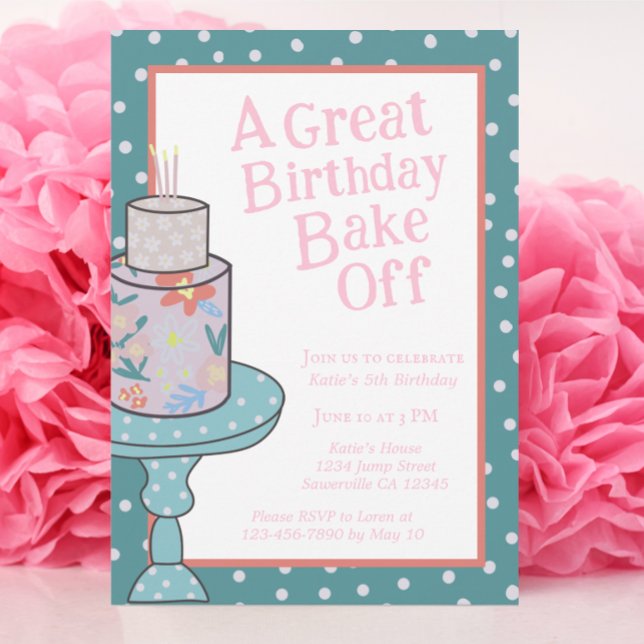 Invitation Bake Off Anniversaire Nail It (Créateur téléchargé)