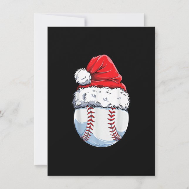Invitation Bal de baseball de Noël Noël Noël Noël Noël Noël N (Devant)