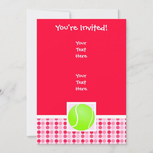 Invitation Bal De Tennis (Devant)