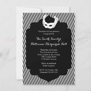 Invitation Bal Masquerade Halloween