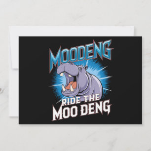 Invitation Balade à dos d'hippopotame de MOO DENG