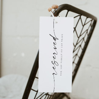 Invitation Balise de la chaise de la chaise de Mariage minima