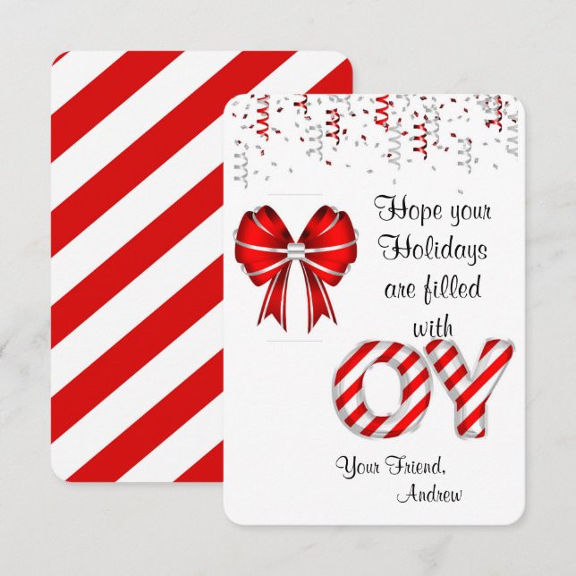 Invitation Balises cadeaux pour les sucres de canne (Devant / Derrière)