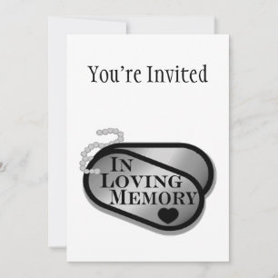 Invitation Balises In Love Memory Dog