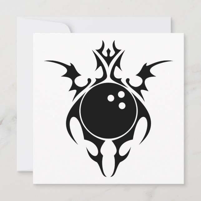 Invitation balle de bowling (Devant)