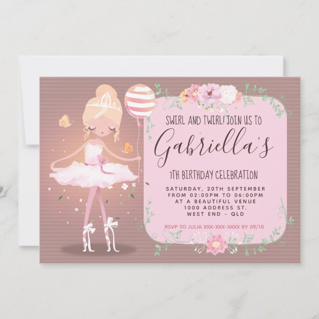 Invitation Ballerina (Devant)