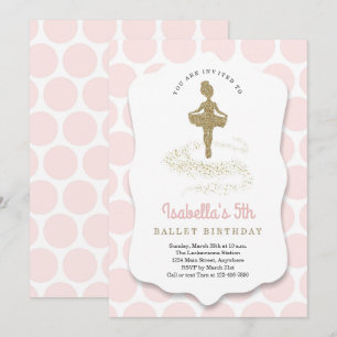 Invitation Ballerina / Ballet à thème pour les filles