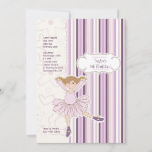 Invitation Ballerina Cute