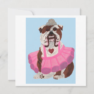 Invitation Ballerine Bouledogue
