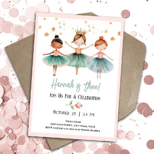 Invitation Ballerine Fille 3 ans