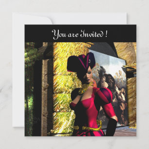 Invitation BALLET ANDROID - XÉNIE DANS L'ORBITRE, rouge noir