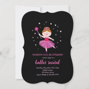 Invitation BALLET CONSIDÉRANT Blonde Ballerina Dancer Invitat
